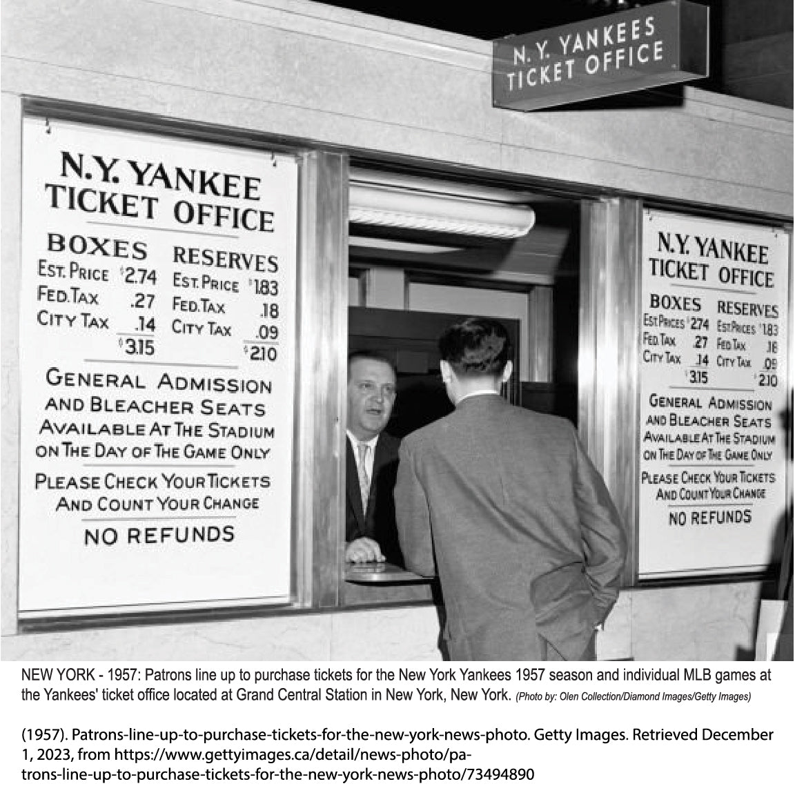 TMCo NY Yankees Ticket Office 11x14 Art Print