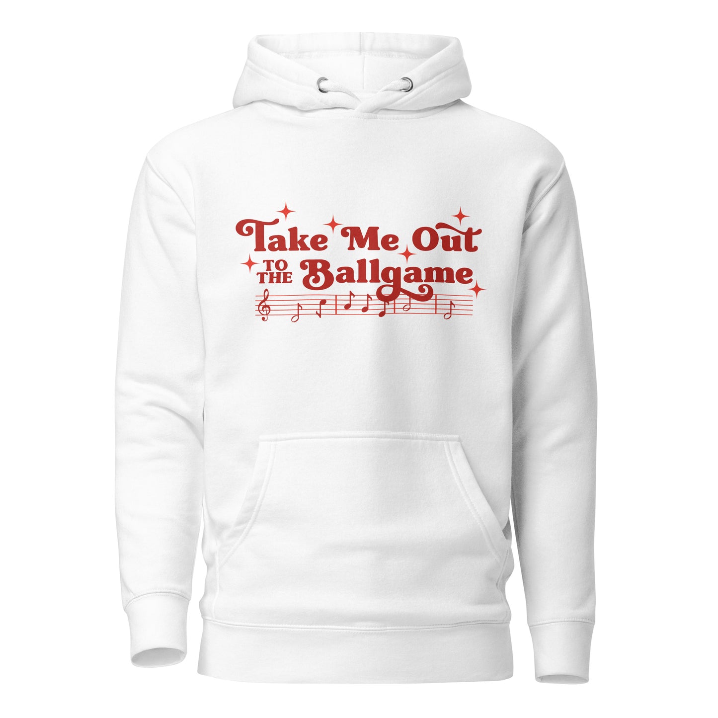 **ONLINE EXCLUSIVE** TMCo Take Me Out To The Ballgame Red Print Unisex Hoodie