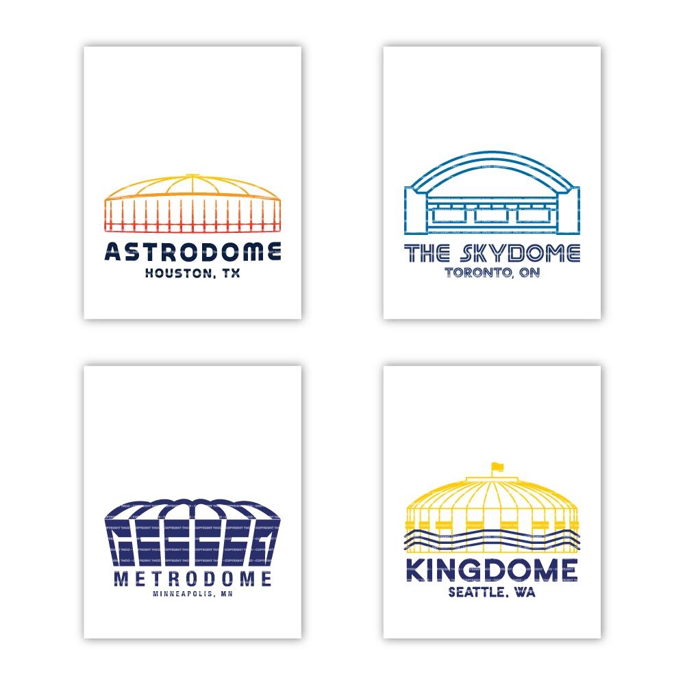 TMCo Ballpark Domes Art Prints