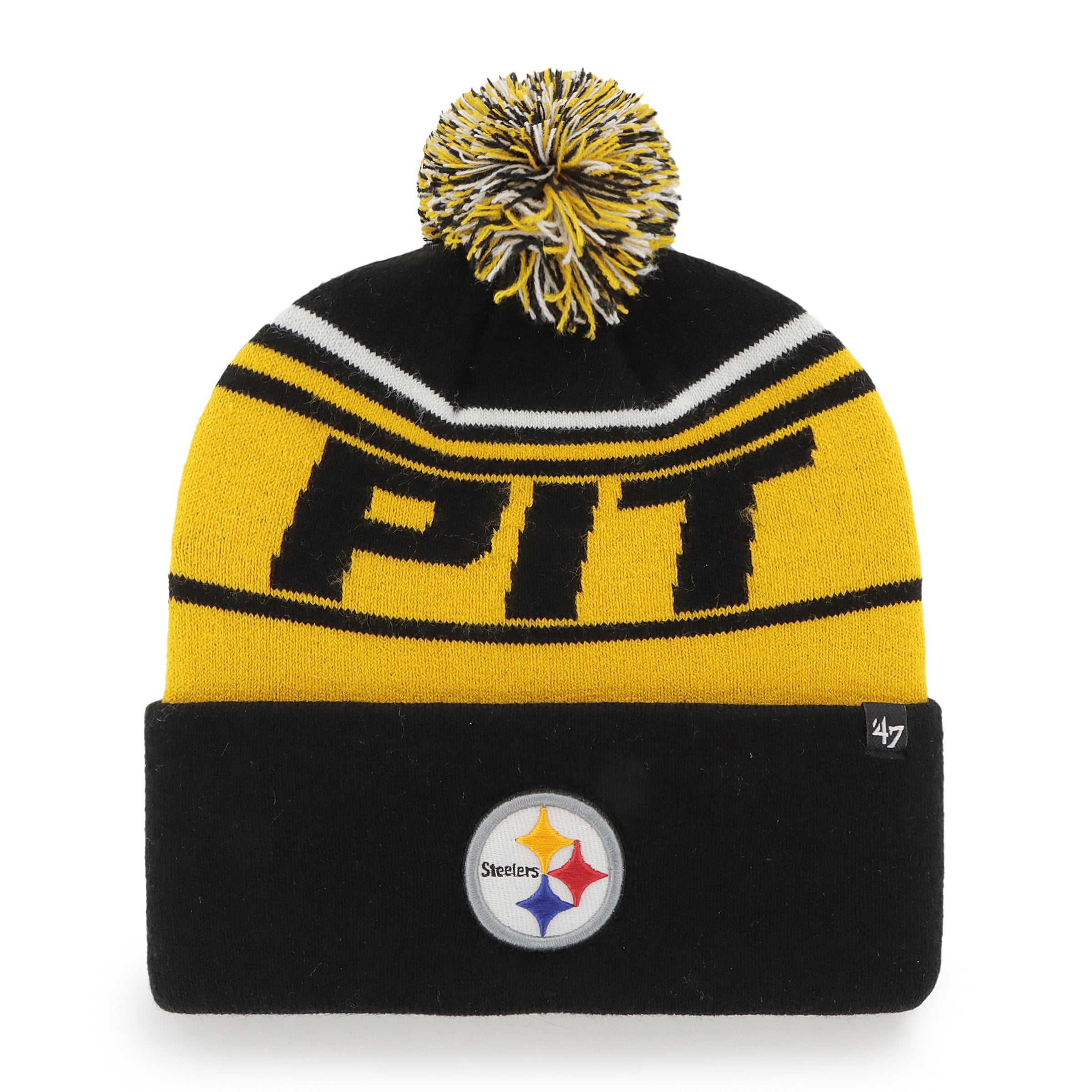 47 NFL Stylus Cuff Knit Hat Pittsburgh Steelers – Tailgate