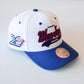 Mitchell and Ness White Cooperstown Tail Sweep Toronto Blue Jays Pro Snapback