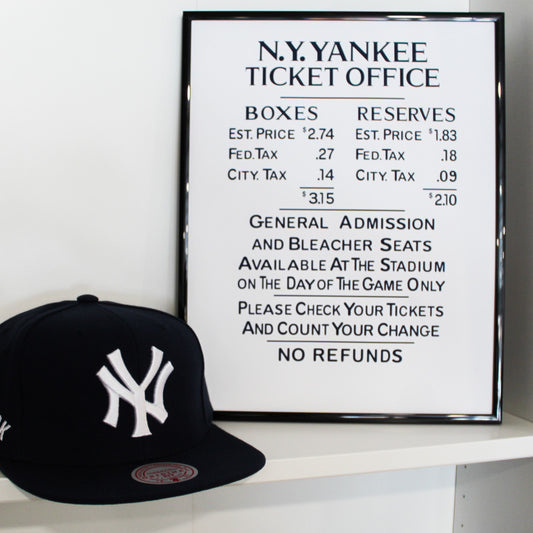 TMCo NY Yankees Ticket Office 11x14 Art Print