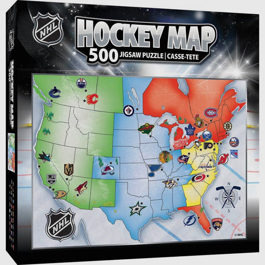 MasterPieces NHL League Map 500 Piece Puzzle