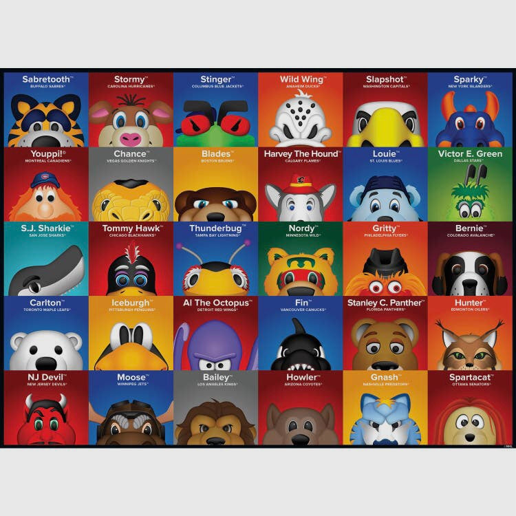 MasterPieces NHL Mascots 100 Piece Puzzle