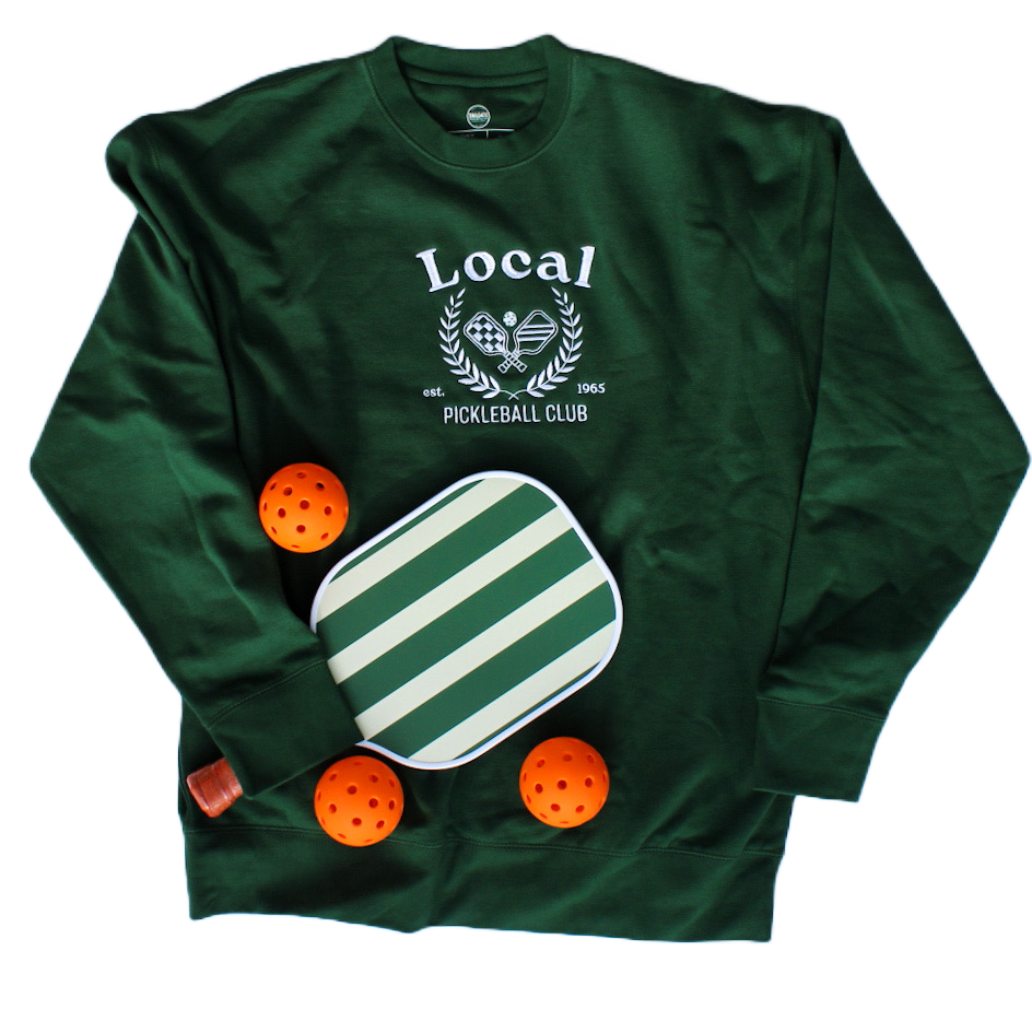 TMCo Local Pickleball Club Embroidered Unisex Crewneck