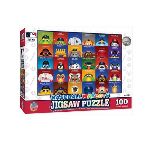 MasterPieces MLB Mascots 100 Piece Puzzle baseball