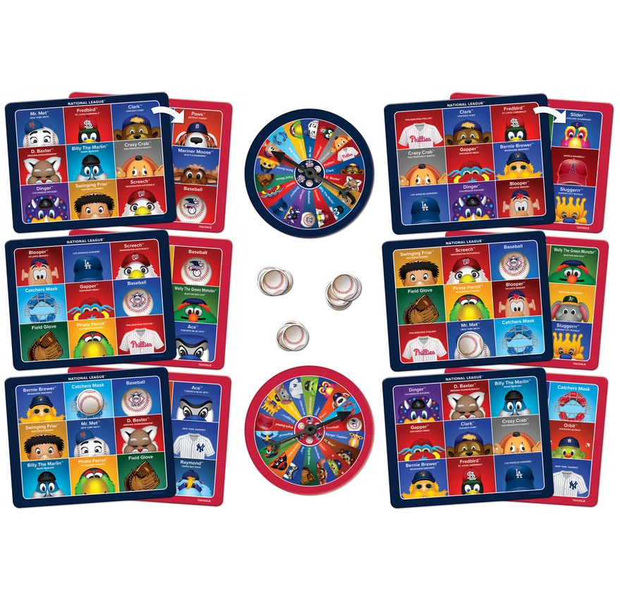 MasterPieces MLB Mascots Bingo Game baseball kid