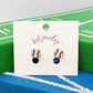 Prep Obsessed Kids Clip On Baseball Earrings