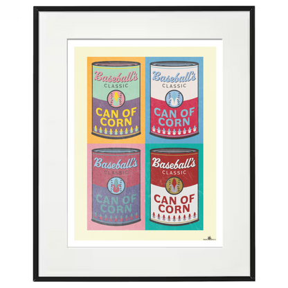 Baseball wall decor "Can of Corn" 4-Up + 1-Up Digital Prints