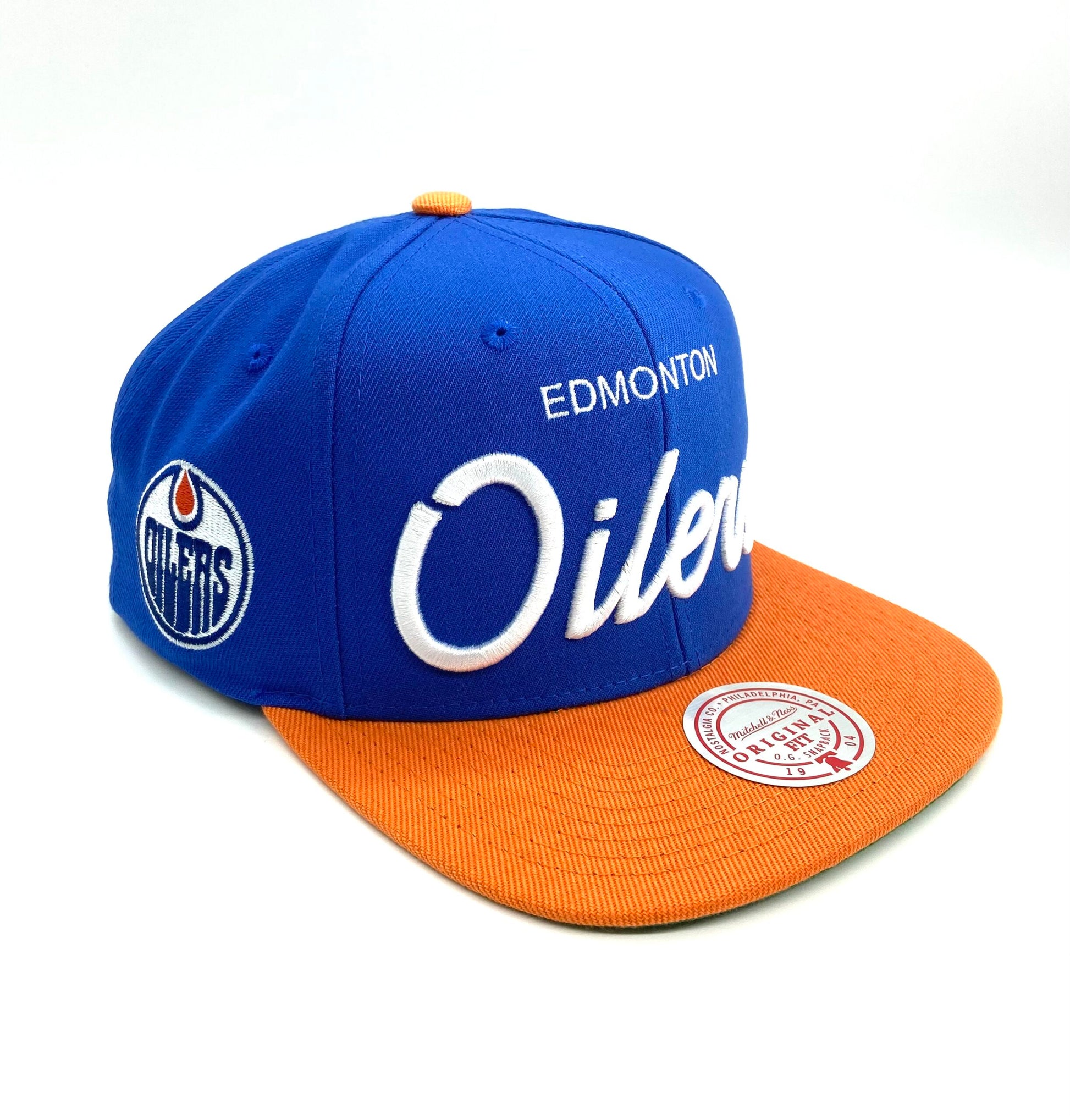 Mitchell & Ness Edmonton Oilers 30th Anniversary Winter White Snapback Hat