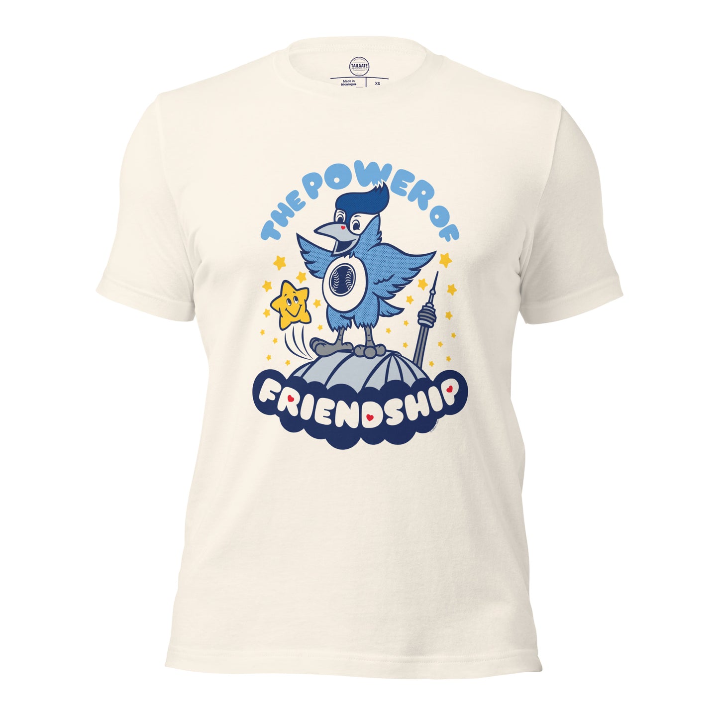 toronto blue jays the power of friendship VINTAGE WHITE tee