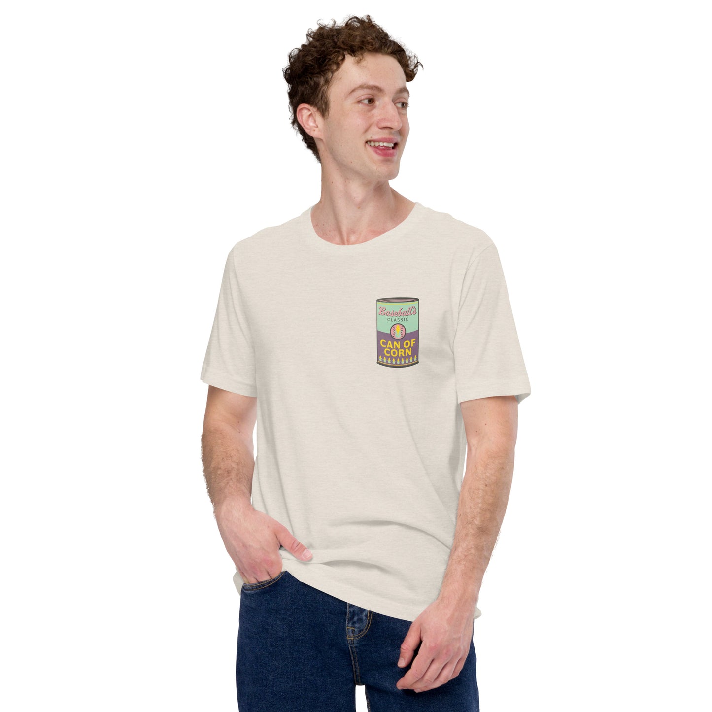 Can of Corn Pop Art Unisex T-shirt pop art andy warhol mlb outfield tee shirt