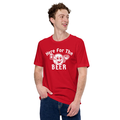 **ONLINE EXCLUSIVE** TMCo Here For The Beer Baseball Unisex T-shirt