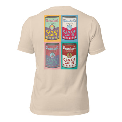 Can of Corn Pop Art Unisex T-shirt pop art andy warhol mlb outfield tee shirt