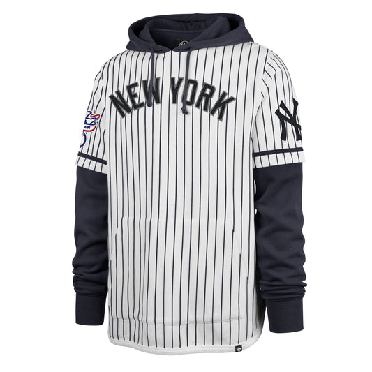 47 Double Header Pinstripe Shortstop Hoodie New York Yankees jersey