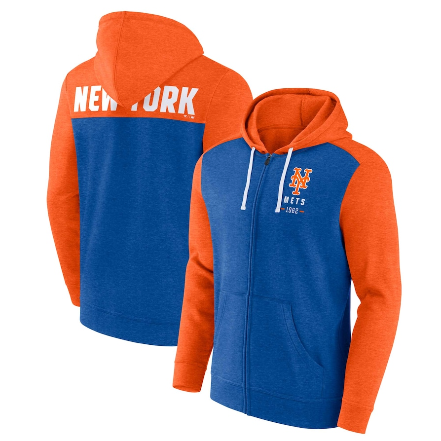 Fanatics Blown Away Full Zip New York Mets Hoodie Tailgate