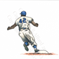 Baseball wall decor Jackie Robinson Brooklyn dodgers #42 watercolour watercolour Prints