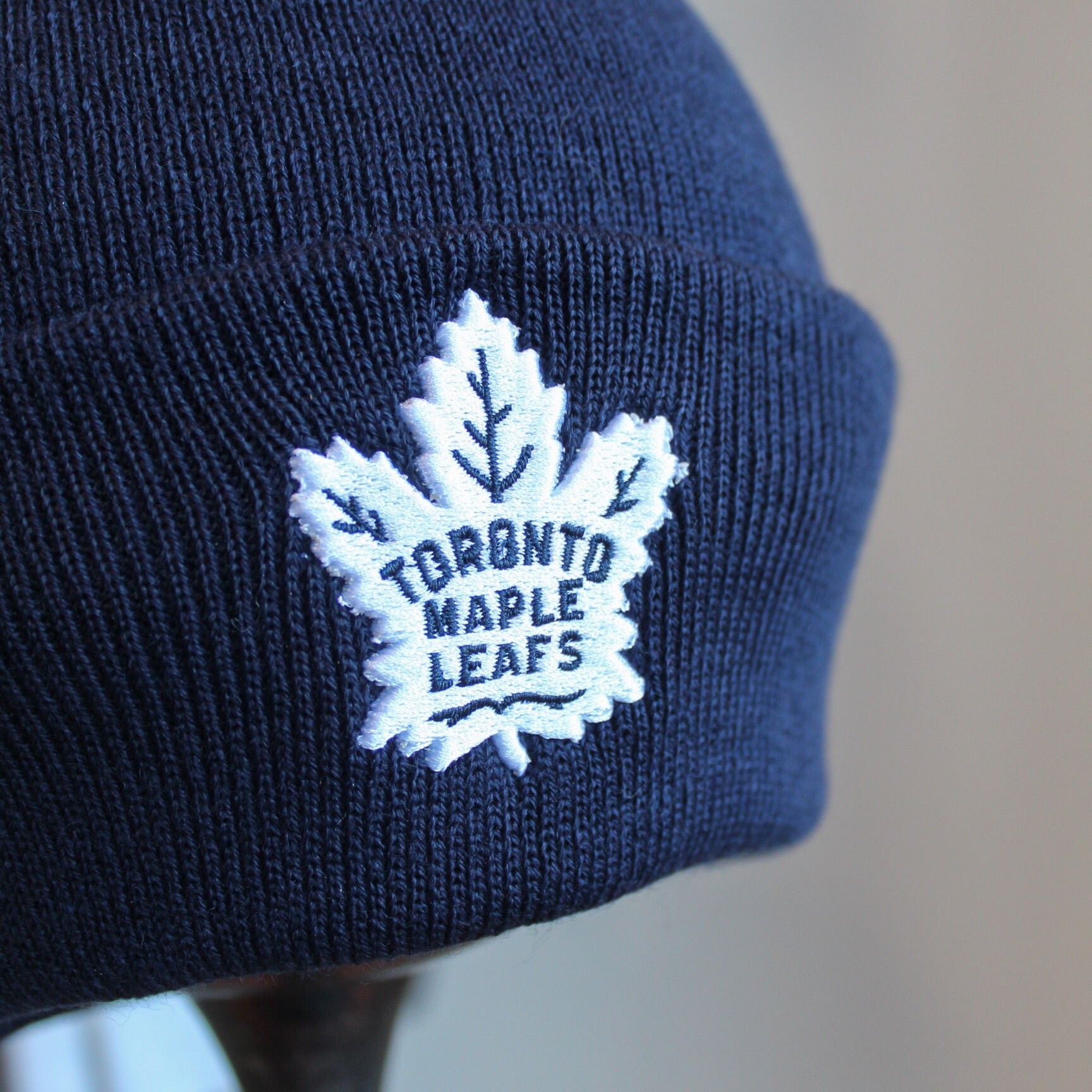 47 Raised Cuff Knit Hat NHL Toronto Maple Leafs Tailgate Mercantile Company