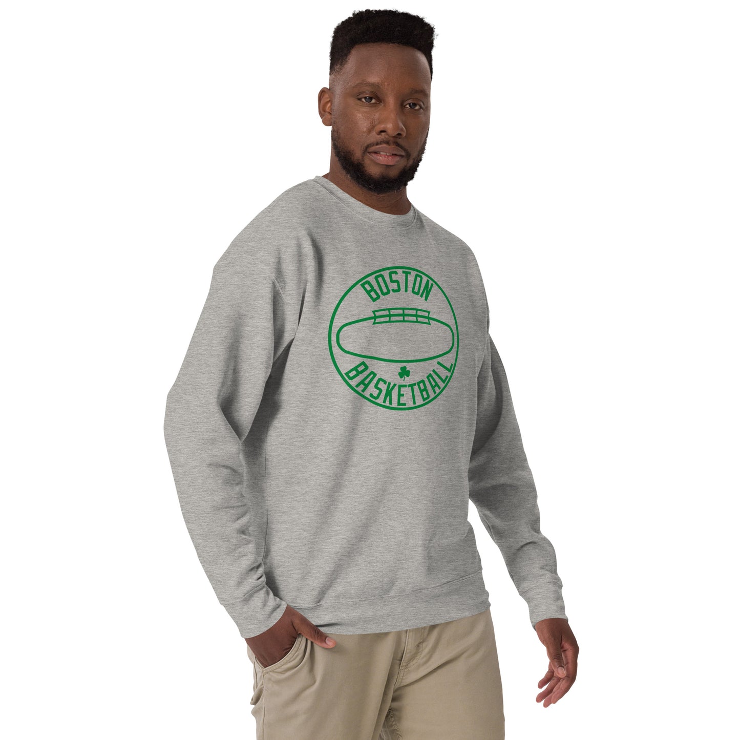 **ONLINE EXCLUSIVE** TMCo Boston Basketball Shamrock HWC Unisex Premium Sweatshirt