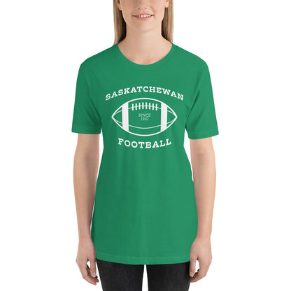 **ONLINE EXCLUSIVE** TMCo Saskatchewan Football Est. 1910 Green Unisex T-Shirt