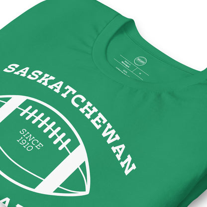**ONLINE EXCLUSIVE** TMCo Saskatchewan Football Est. 1910 Green Unisex T-Shirt